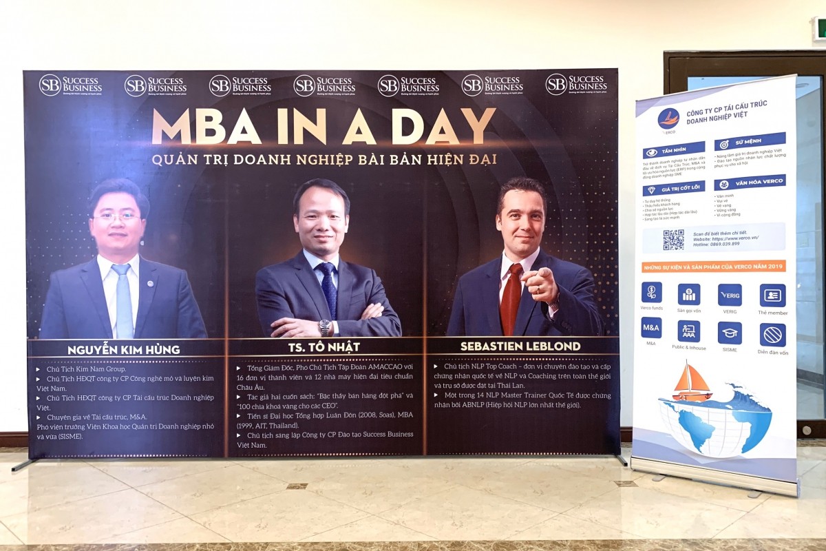 Hoạt động sôi nổi của sự kiện MBA  In a day – Quản trị doanh nghiệp bài bản hiện đại