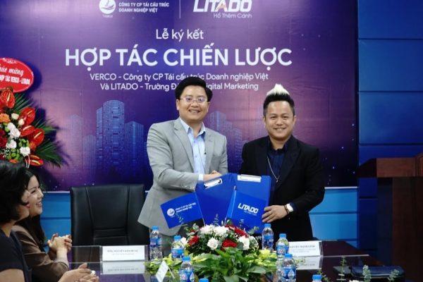 Lễ ký kết hợp tác chiến lược Verco và công ty TNHH đầu tư Công nghệ và Truyền thông LITADO Việt.