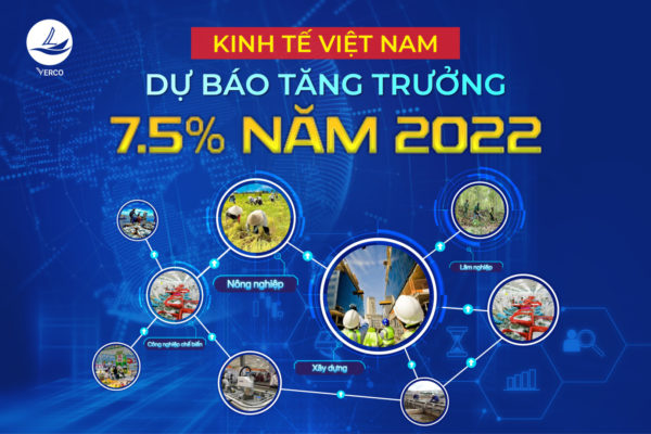 Kinh tế Việt Nam dự báo tăng 7,5% năm 2022